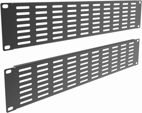 2 Pack 2U Metal Vented Blank Panel for 19inch Server Rack or Cabinet, Black (2UVBP2PC) music server,hi-fi media server,digital audio storage,