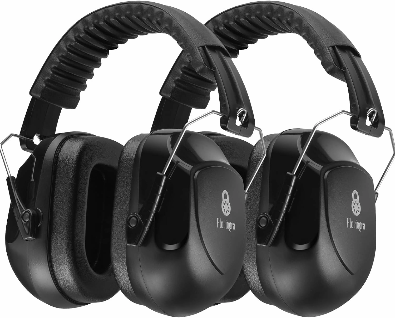 2 Pack 34dB Noise Canceling Headphones For Shooting, Hearing Protection Earmuffs, Ear Protection Headphones, Thickened Headband Ear Muffs For Noise Reduction For Shooting, Construction,Mowing noise cancelling headphones,ANC headphones,travel headphones,