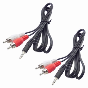 2 Pack 3.5mm to RCA Cable RCA to 3.5mm AUX Cable 5Ft 1/8'' Male TRS Stereo Jack to 2RCA Connector Plugs Adapter Audio Cables for Amplifier Speaker Sound System Home Theater Soundbar Mixer TV home cinema system,5.1 home theater,surround sound package,