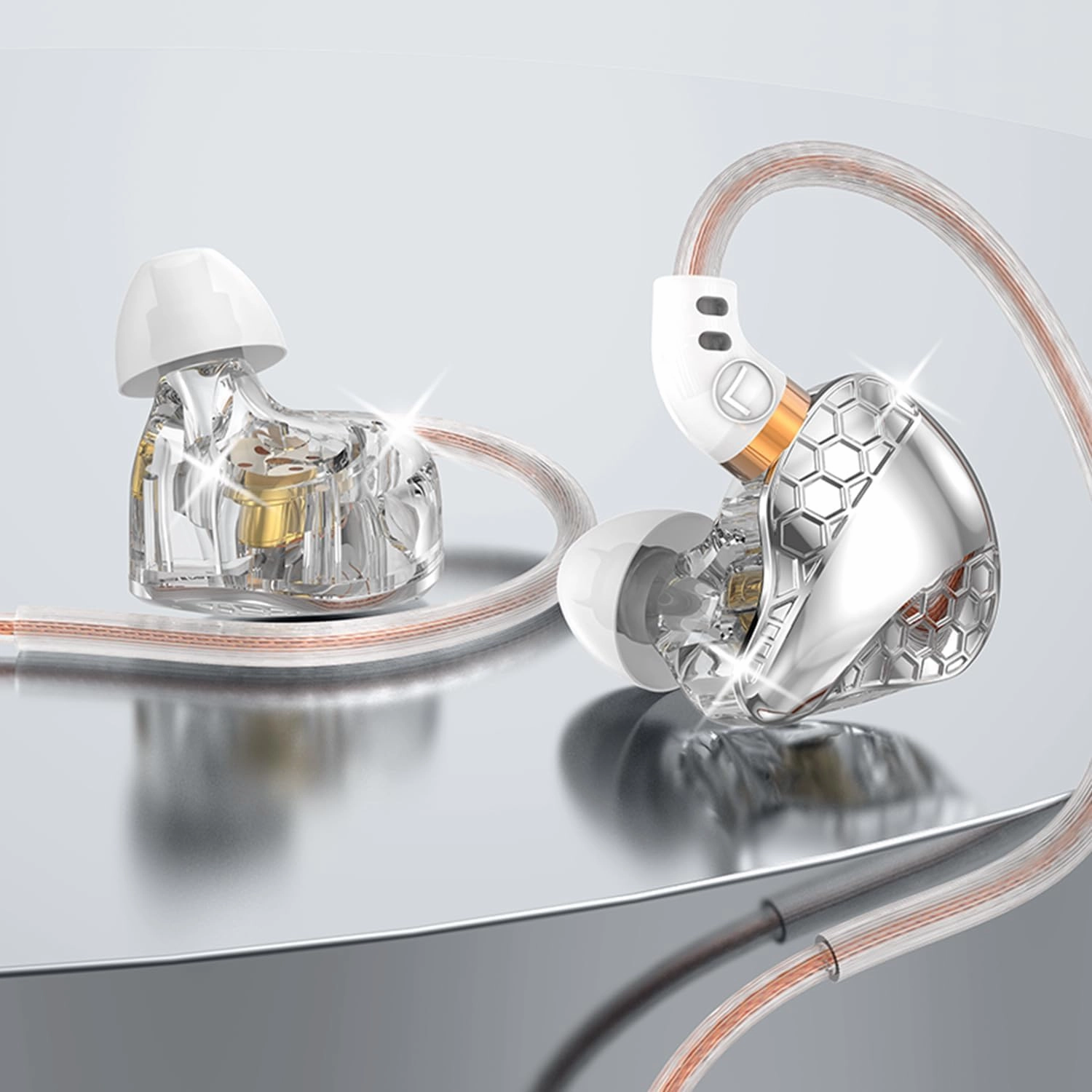 2 Pack in Ear Monitor Headphones, H89 IEM Earphones Wired Earbuds with Microphone for Gaming Music, Powerful Bass Crystal Clear Sound Ear Buds, Earbuds for Computer,School,PC,Students 3.5 Plug