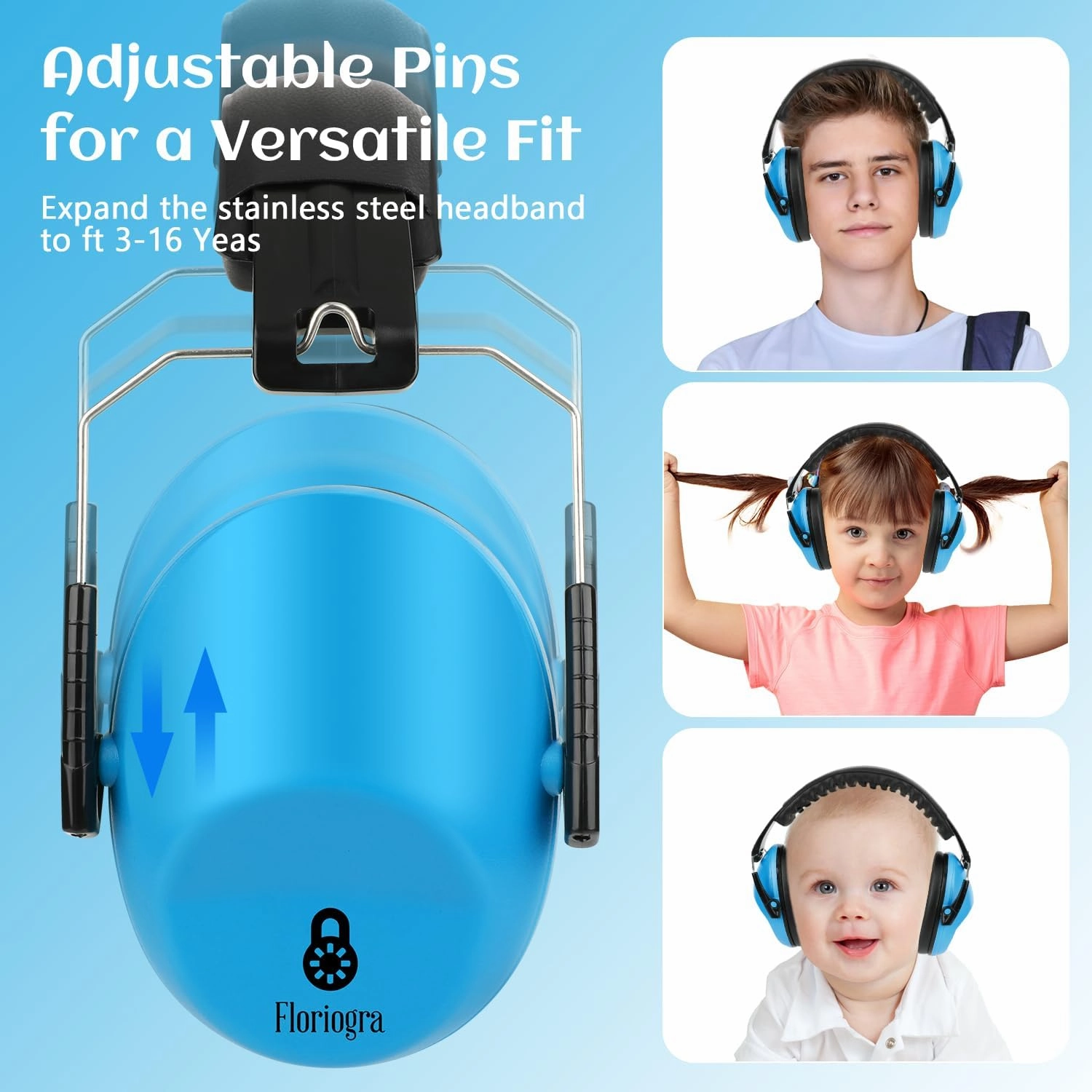 2 Pack Noise Canceling Headphones for Kids, Kids Ear Protection Earmuffs for Autism, Toddler, Children, Noise Cancelling Sound Proof Earmuffs/Headphones for Concerts, Air Shows, Fireworks