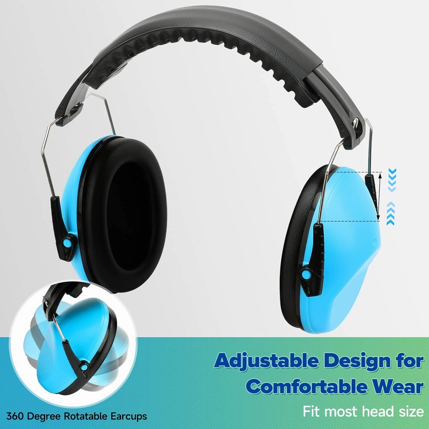 2 Pack Noise Canceling Headphones for Kids, Kids Ear Protection Earmuffs for Autism, Toddler, Children, Noise Cancelling Sound Proof Earmuffs/Headphones for Concerts, Air Shows, Fireworks