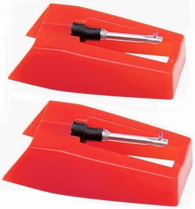 2 Pack Ruby Record Player Needles Replacement, Turntable Needles Stylus for Crosley Victrola Boytone Ion Jenson Vinyl Players turntable cartridge,phono cartridge,MM MC stylus,