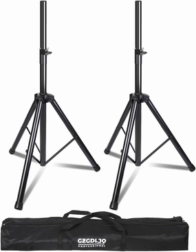 2 Pack Universal Speaker Stands Pair, Height Adjustable Tripod from 35 to 60 Inch 35 MM Compatible Insert with Carrying Bag for Stage speaker stands,monitor stands,floor speaker holders,