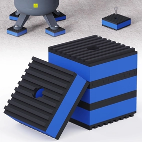 2" 2" 7/8" 4 PCS-Mechanical Vibration Damping Pads3/8" Pre-Drill Hole Vibration Isolator Pad, Heavy Duty Rubber Anti Vibration Isolation Pads, Air Compressor Isolation Pads for Air Conditioner isolation pads,speaker feet,vibration dampe