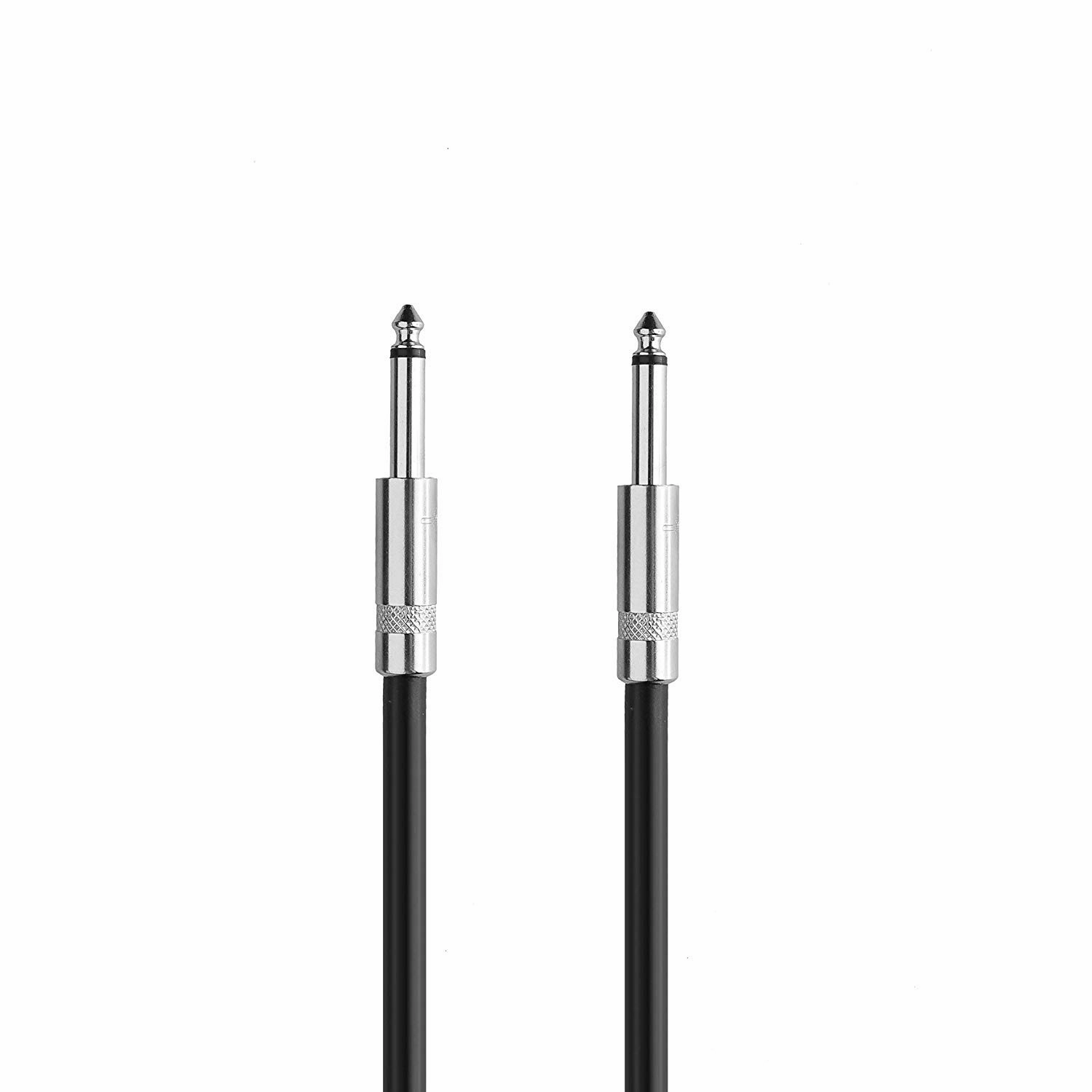 2Pack 25 ft Speaker Cables, True 12AWG Patch Cords, 1/4 Inch Male DJ/PA Audio Speaker Cable 12 Gauge Wire