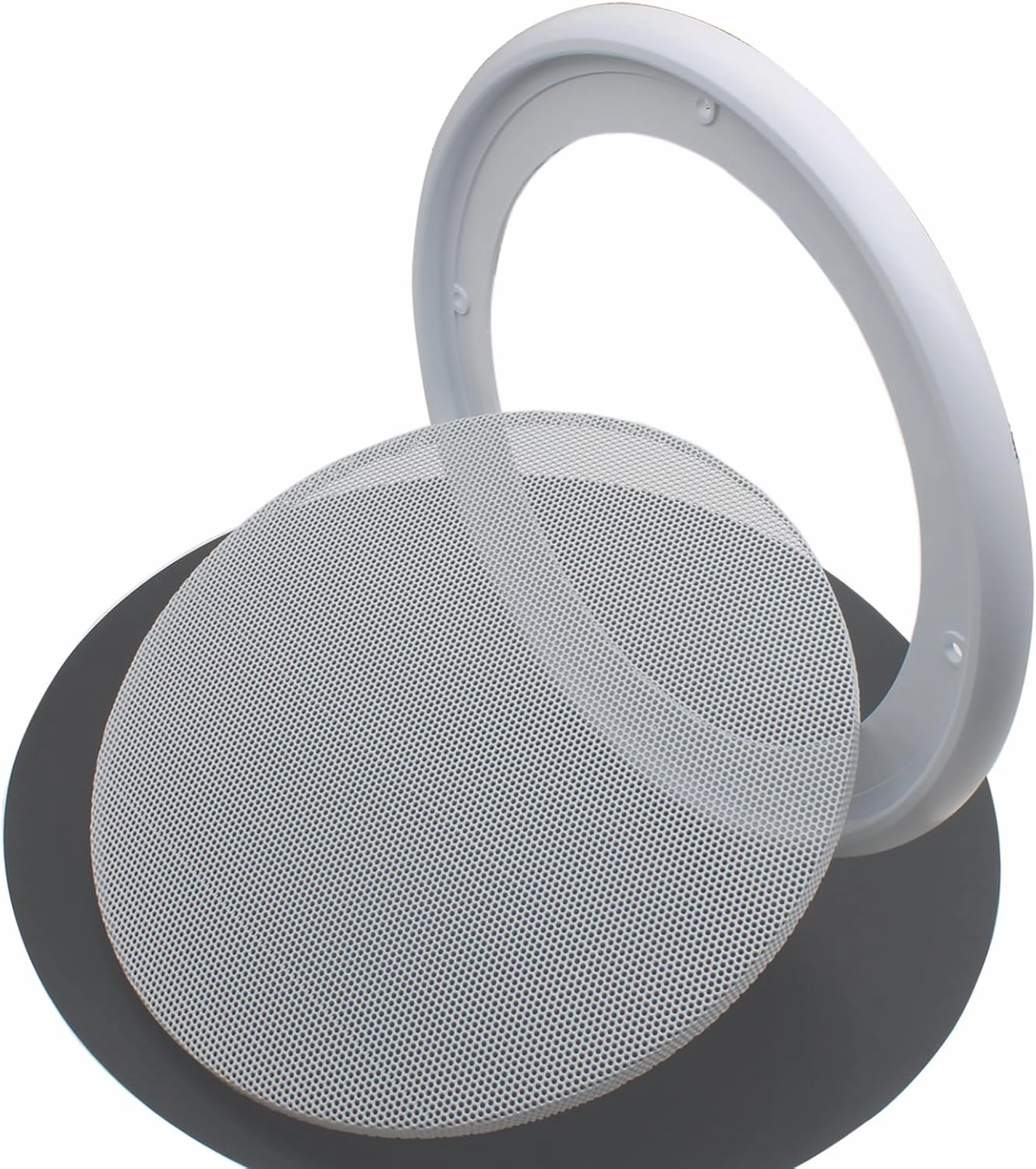 2pcs Round Ceiling Speaker Grill Covers for 8 Inch Speaker with Screws(White)