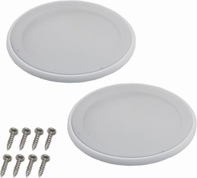 2pcs Round Ceiling Speaker Grill Covers for 8 Inch Speaker with Screws(White) soundbar,TV speaker bar,home theater soundbar,