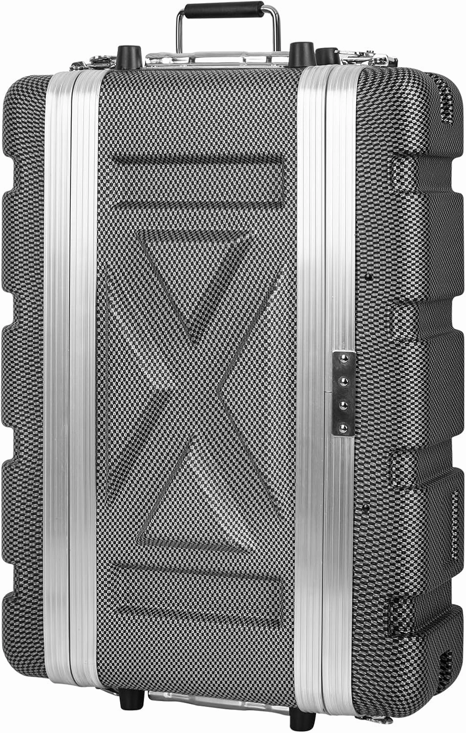 2U ABS Rack Case Shallow 8" Depth, 19" Rackmount Flight Road Travel Case, Waterproof Protective Hard Case with Customized Foam, Wireless Mic System Storage/Amp/Effect/DJ Mixer