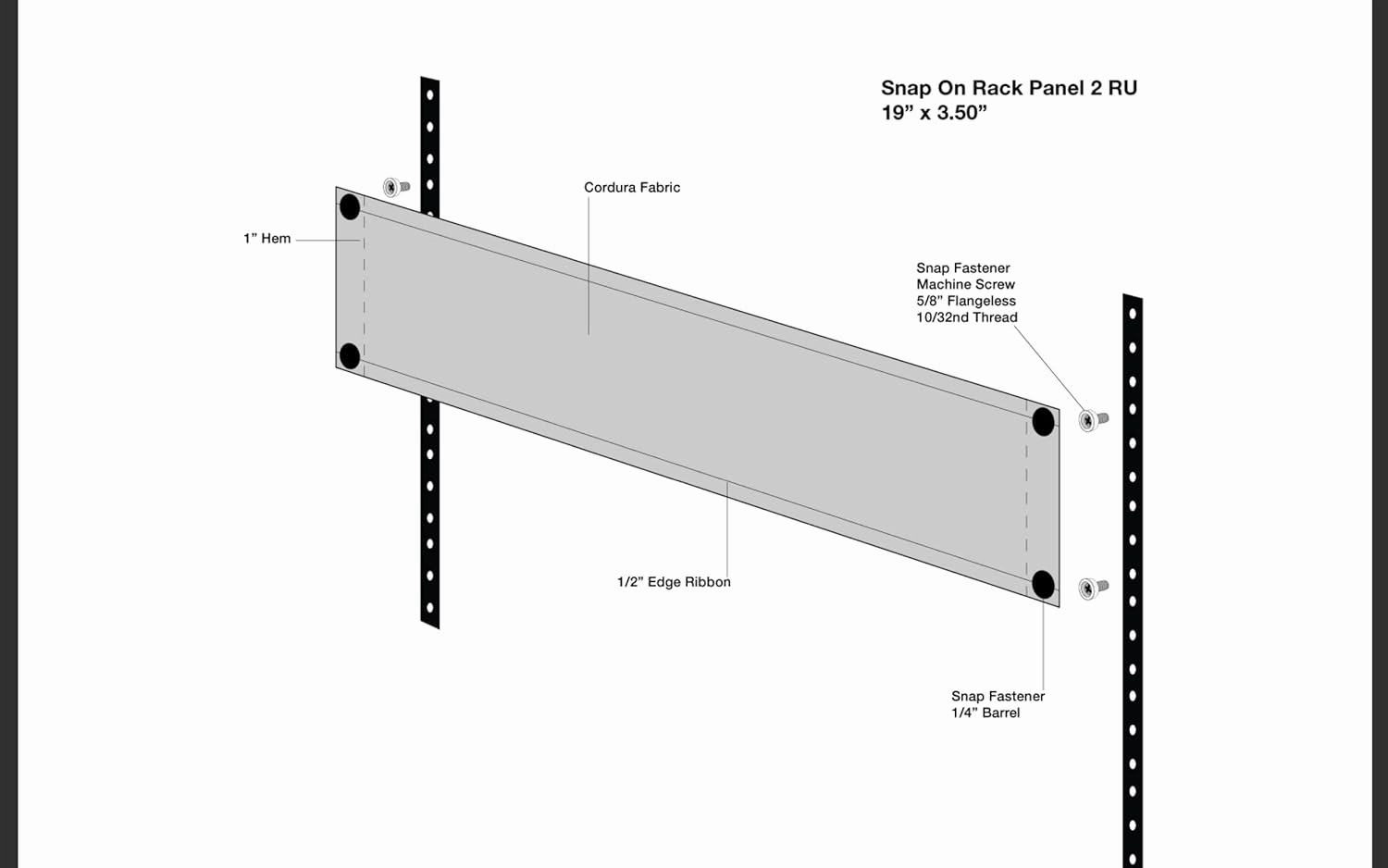 2U Blank Rack Mount Panel Spacer for 19in Server Rack Enclosure or Network Cabinet, Rack Case(2U)- 2 Pack