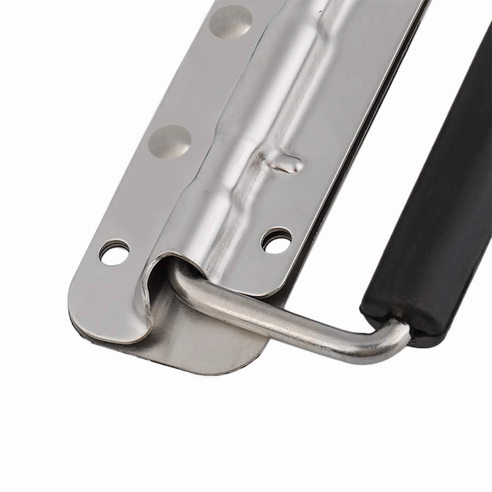 304 Stainless Steel Handle Spring Loaded Case Folding Handle 2 Pcs 100mm 122mm 140mm for Electric Cabinet Equipment Box Air Box and So On (140mm)