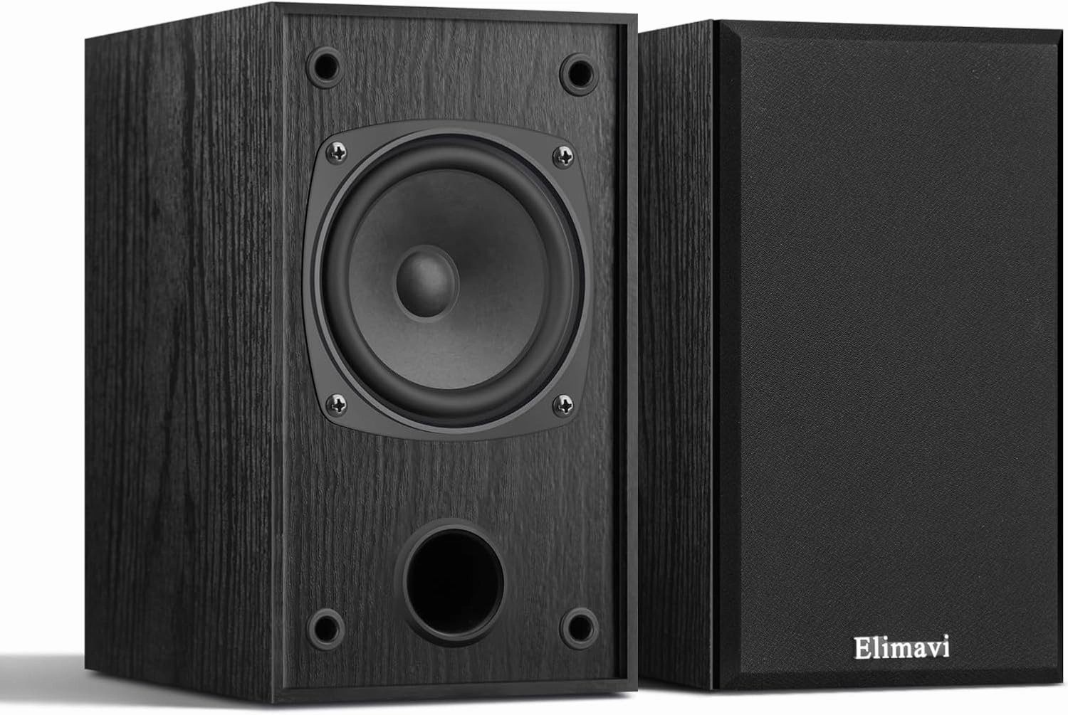 30W*2 Passive Bookshelf Speakers for Record Players and Home Theater Systems, Midrange and High-Frequency Stereo Speakers, Indoor Rear Surround Speakers, Requires a Receiver or Amplifier,Black bookshelf speakers,compact stereo speakers,hi-fi shelf speakers