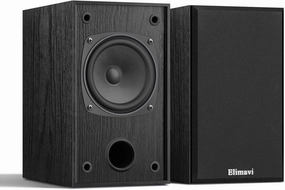 30W*2 Passive Bookshelf Speakers for Record Players and Home Theater Systems, Midrange and High-Frequency Stereo Speakers, Indoor Rear Surround Speakers, Requires a Receiver or Amplifier,Black bookshelf speakers,compact stereo speakers,hi-fi shelf speakers