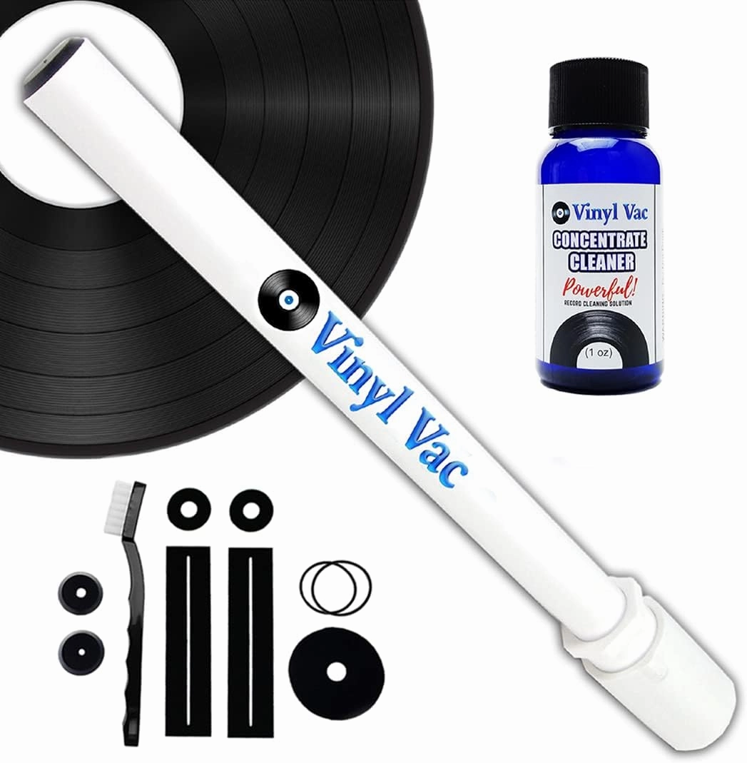 33 Combo Record Cleaning Kit 33 Concentrate Cleaner (1 oz) w/NO Alcohol - Safe for Your Records! Vinyl Record Cleaner Kit Attaches to Your Wet/Dry vac record cleaning kit,vinyl cleaner,stylus brush set,