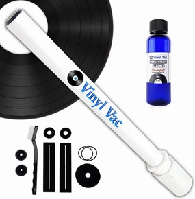 33 Combo Record Cleaning Kit Vinyl Vac 33 with Vinyl Vac Concentrate Cleaner (2 oz) w/NO Alcohol - Safe for Your Records! Vinyl Record Cleaner Kit Attaches to Your Wet/Dry vac record cleaning kit,vinyl cleaner,stylus brush set,