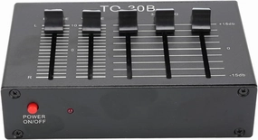 3 Band Sound Equalizer, 12dB High Bass Adjustment Dual Channel Digital Audio Equalizer, EQ Output Input, Adjustment Balanced Volume Control 5V Adapter for Record Player balanced output player,audiophile player,hi-res digital player,