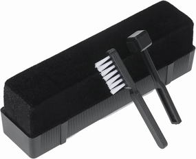 3 in 1 Record Player Cleaning Kit with Velvet Brush, Carbon Fiber Brush, and Universal Cleaning Brush for Turntables and DVDs record cleaning kit,vinyl cleaner,stylus brush set,