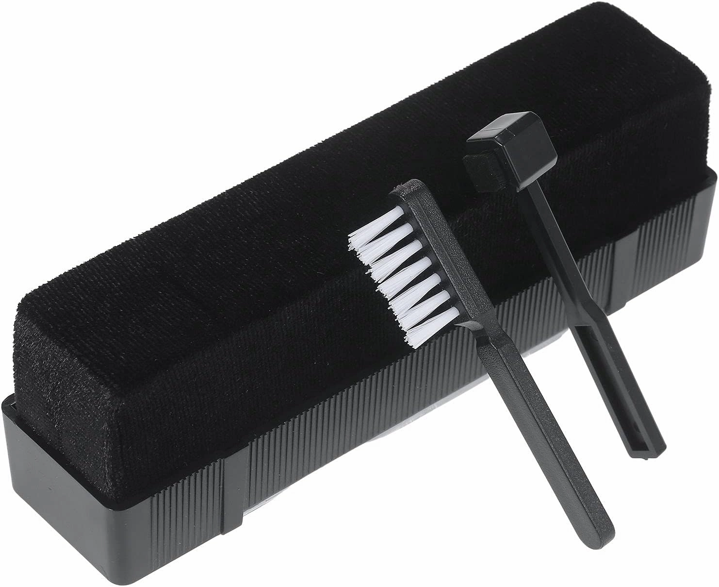 3 in 1 Record Player Cleaning Kit with Velvet Brush, Carbon Fiber Brush, and Universal Cleaning Brush for Turntables and DVDs record cleaning kit,vinyl cleaner,stylus brush set,