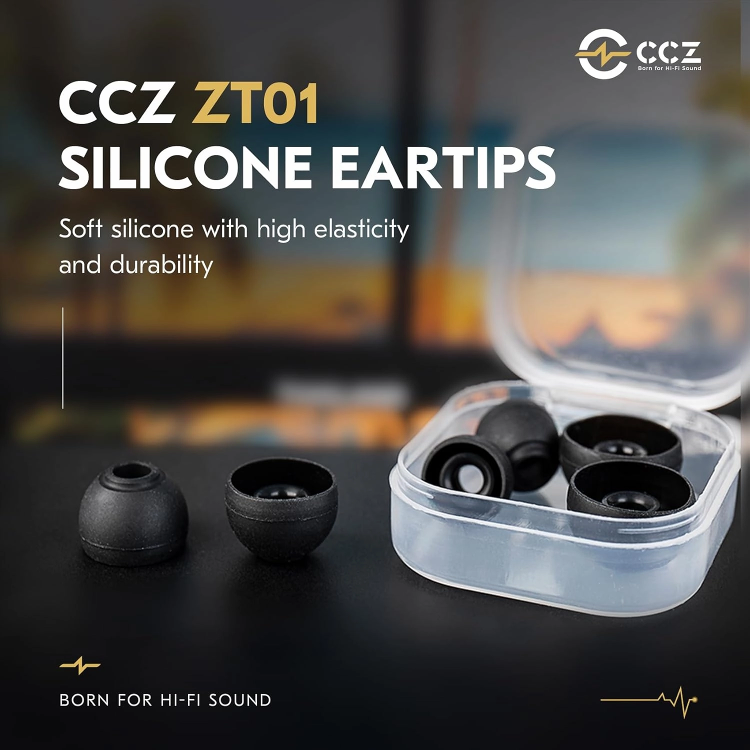 3 Pairs CCZ ZT01 Silicone Eartips,KINBOOFI Soft Silicone IEM Eartips Earbuds,Ddurability Replacement Earbud Tips for KZ ZST ZS10 PRO ZS10 PRO X AS10 ZSN PRO X ZSN PRO ZS10 PRO2 TANGZU WAN'ER(4559)