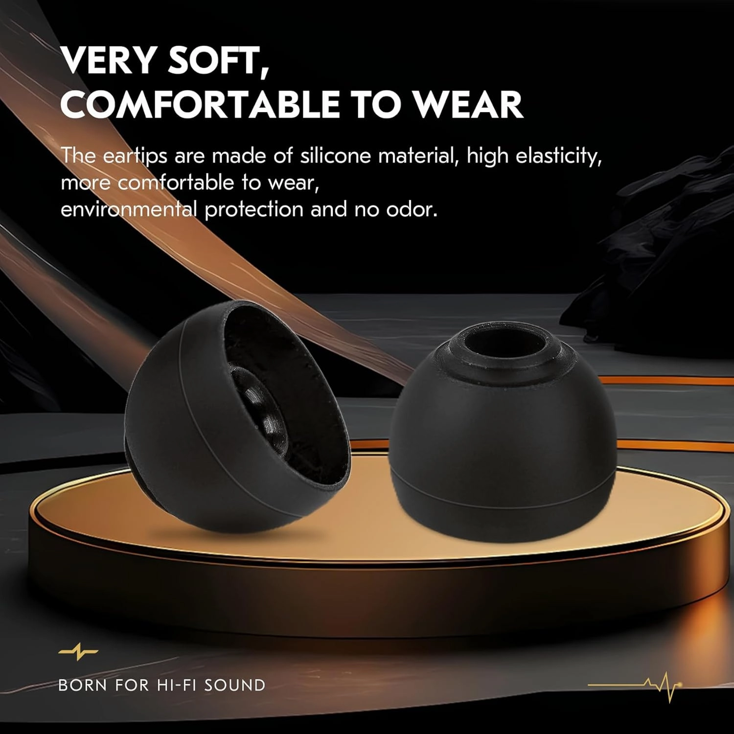 3 Pairs CCZ ZT01 Silicone Eartips,KINBOOFI Soft Silicone IEM Eartips Earbuds,Ddurability Replacement Earbud Tips for KZ ZST ZS10 PRO ZS10 PRO X AS10 ZSN PRO X ZSN PRO ZS10 PRO2 TANGZU WAN'ER(4559)