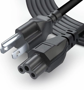 3 Prong AC Laptop Power Cord 5Ft Universal Power Cable | 125V | for Dell HP LG Lenovo Asus Acer Toshiba Sony Laptops/Notebooks, Monitors, Printers, Scanners NEMA 5-15P to C5 Power Cable power cord,hi-fi power cable,AC power lead,
