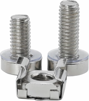 45 Pack Server Rack Screws and Cage Nuts, M6 x 16mm & M6 x 20mm Rack Mount Screws for Audio Server Console, Server Cabinet, Routers audio rack,hi-fi component stand,media shelf,