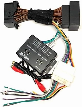 4 Channel Full System Add an Amp Amplifier Adapter Interface to Factory OEM Car Stereo Radio System for Select Chrysler Dodge Ram Vehicles - No Factory Premium Amp/Bose- Vehicles Listed Below audio interface,USB interface,music recording input,