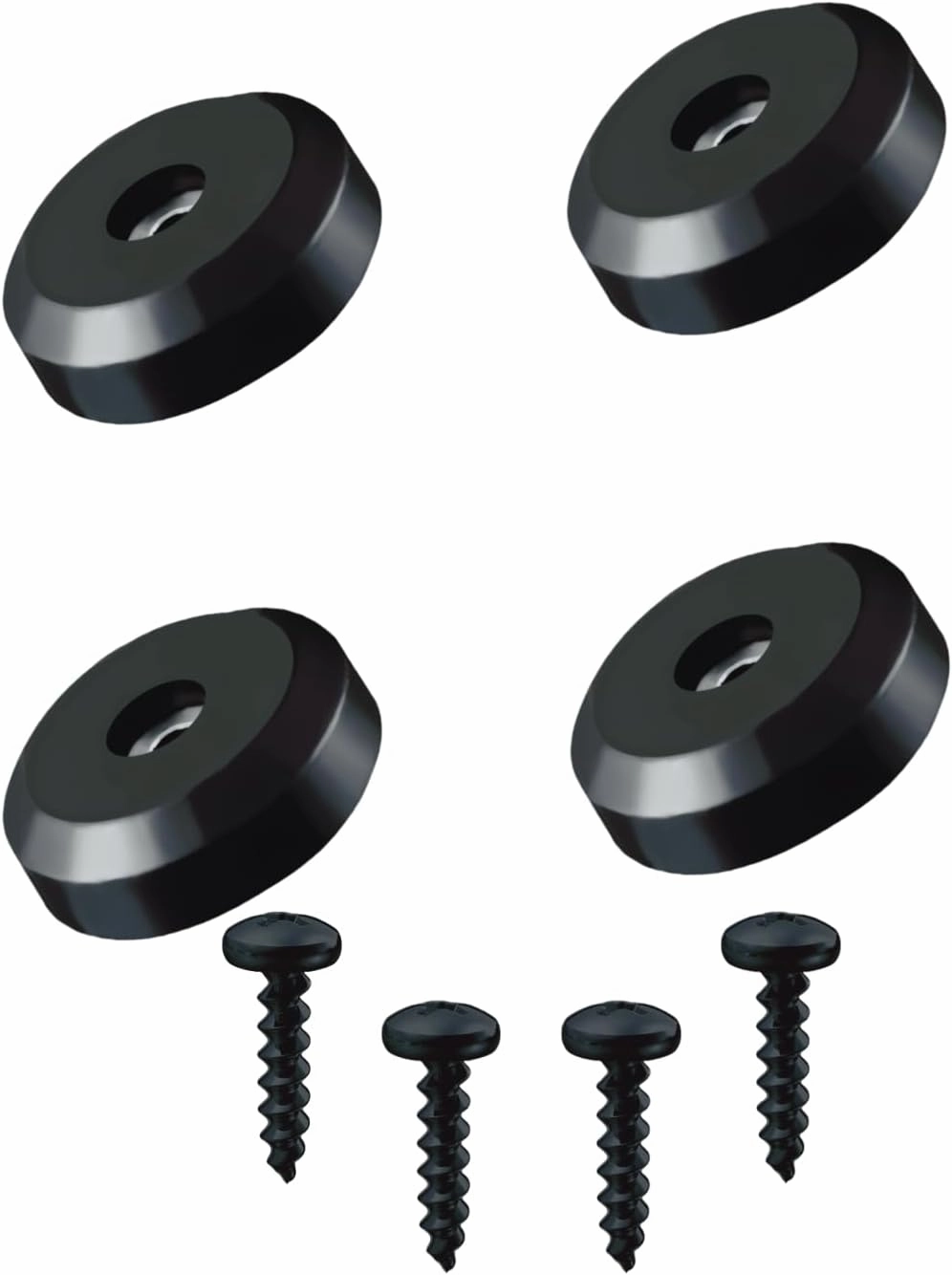 4-Packs Rubber Feet Subwoofer Isolation Pad for Guitar Amplifier Speaker Isolation Feet with Screws isolation pads,speaker feet,vibration dampeners,