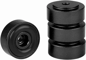 4PCS Aluminum Speaker Isolation Feet Pad, 20 * 8mm Amplifier Feet Shock Absorber Amplifier Pads Feet,Detachable Rubber Stand Feet For Speaker (Black) isolation pads,speaker feet,vibration dampeners,