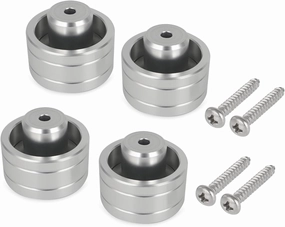 4Pcs Vintage Turntable Speaker Isolation Feet Replacement Pads for Pioneer PL-512/514/516/518/540/560, Custom Turntable Suspension Feet with Screws Anti-Vibration Improve Sound Aluminum isolation pads,speaker feet,vibration dampeners,