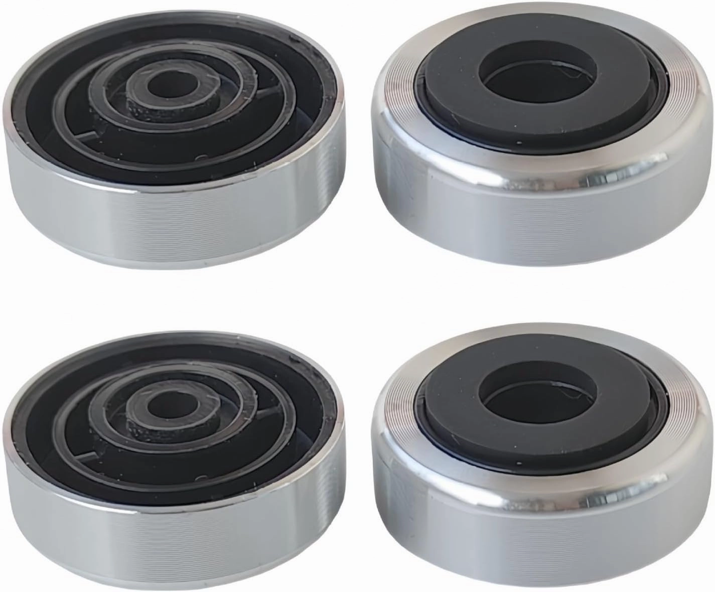 4pieces Turntable Isolation Pad for Amplifier HiFi Devices Recorder Aluminum Speakers Isolation Feet Speakers Spikes Stand