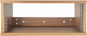 4U Wooden Desktop Studio Rack, Standard Recording Studio Racks for Equipment, The Perfect Solution for Keeping Your Studio Tidy and Organized (Walnut Wood) audio rack,hi-fi component stand,media shelf,