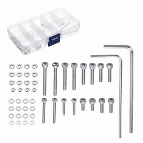 50pcs M2.5 Universal-Turntable Headshell Cartridge Mounting Kit Stainless Steel Bolts Screws Set For Case Tools turntable cartridge,phono cartridge,MM MC stylus,