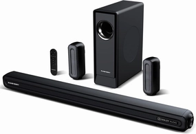 5.1 CH Surround Sound Bar with Dolby Audio, Sound Bars for TV, Wireless Subwoofer & Rear Speaker, Dolby Digital Plus, Bluetooth 5.3, Surround Sound System for Home Theater, 4K & HD TVs| HDMI & Optical surround sound system,cinema audio kit,5.1 