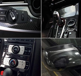 5D High Gloss Black Carbon Fiber Vinyl Bubble Free Air Release Car Wrap Film Automotive DIY Decals (120" x 48" / 10 FT x 4 FT) vinyl accessories,turntable parts,record player tools,