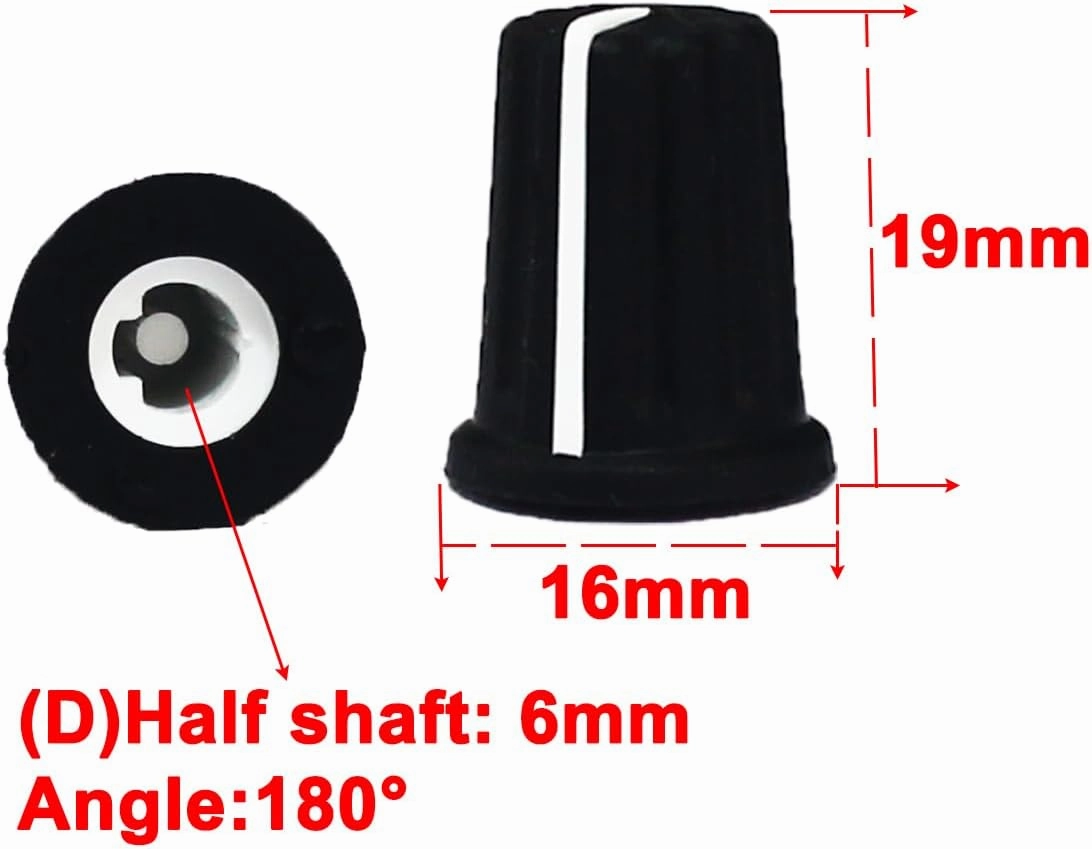 5pcs EQ Rotary Knob Replacement Equalizer Potentiometer Fader Knobs Push Rod Cap for DJ Controller Mixer Console Pioneer DDJ800, DDJ1000, DDJ1000SRT, XDJRR (Blue Hats-dot)