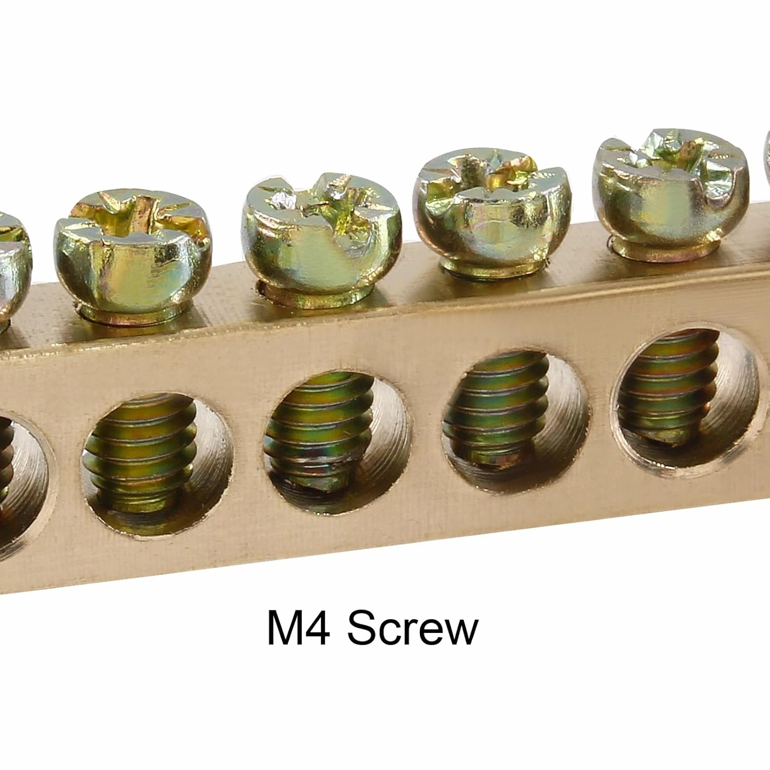 5pcs Terminal Bus Bar, 6 Position Brass Wire Terminal Block for Car Boat Marine, Bridge Design 6 * 9 Type Ground Distribution Block,Blue