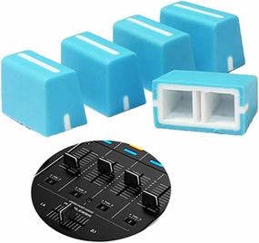 5pcs Universal Fader Knobs Replacement Fader Cap Slider for DJ Controller Mixer Console Pioneer Pioneer DJMDDJXDJ, Denon Numark AKAI RANE VESTAX (Universal Blue Hats) mixer console,audio mixing desk,DJ console,