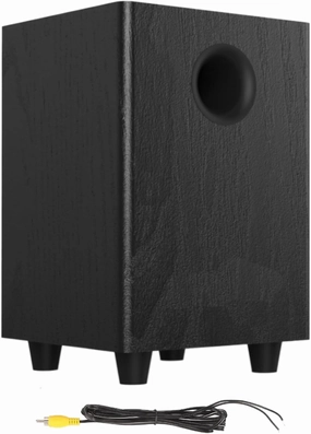 6.5" Subwoofer, Passive Home Audio Sub woofers, 100W Heavy Bass Powerful Sound Speaker Subwoofers for Studio and Home Theater Party Plug and Play S650D Black audiophile subwoofer,active subwoofer,low frequency speaker,