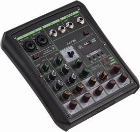 6 Channel Audio Mixer Dj Mixer 48V Phantom Power OTG Mixing Console USB MP3 player with Recording BT Sound Console for Home Theater Computer Audio Interface mixer console,audio mixing desk,DJ console,