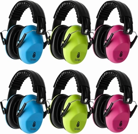 6 Pack Noise Cancelling Headphones for Kids, Kids Ear Protection 28dB SNR Noise Reduction Ear Muffs for Children/Toddler, Noise Cancelling Headphones Hearing Protection For Fireworks/Monster Truck noise cancelling headphones,ANC headphones,travel headphone