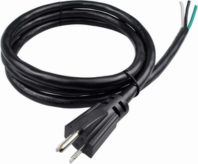 6ft 12 Gauge 3 Prong Heavy Duty Replacement Power Supply Cord Cable 110V 115V 120V Pigtail, Male-to-Male for Appliance, NEMA 5-15 Plug US SJT 12AWG (12/3), Black power cord,hi-fi power cable,AC power lead,