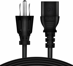 6ft/1.8m UL Listed AC Power Cord Outlet Socket Cable Plug Lead Compatible with YBA Heritage MP100B Media Streamer Network Media Internet Radio network streamer,wireless audio player,Wi-Fi music streamer,