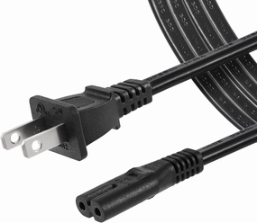 6FT 2 Prong Power Cord Cable Compatible TCL Roku Smart LED LCD HD TV [UL Listed] power cord,hi-fi power cable,AC power lead,