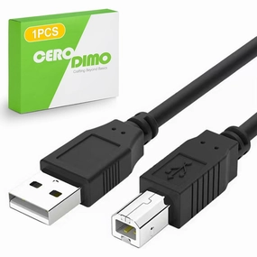 6Ft USB 2.0 Type-A to Type-B MIDI Cable, Compatible with Audio Interfaces, MIDI Keyboards, Printers, USB Microphones, Mixers, and More audio interface,USB interface,music recording input,