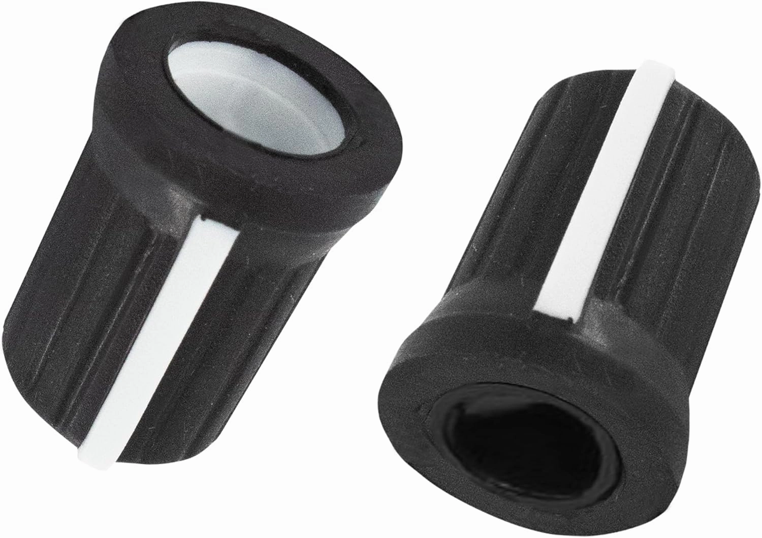6mm D Shaft Rubber Potentiometer Control Knobs, Pioneer knob DJM Mixer Volume EQ Knob for Electric Guitar DJ Controller Mixer Console Volume Tone Knobs, 5pcs, Black