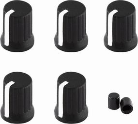 6mm D Shaft Rubber Potentiometer Control Knobs, Pioneer knob DJM Mixer Volume EQ Knob for Electric Guitar DJ Controller Mixer Console Volume Tone Knobs, 5pcs, Black mixer console,audio mixing desk,DJ console,