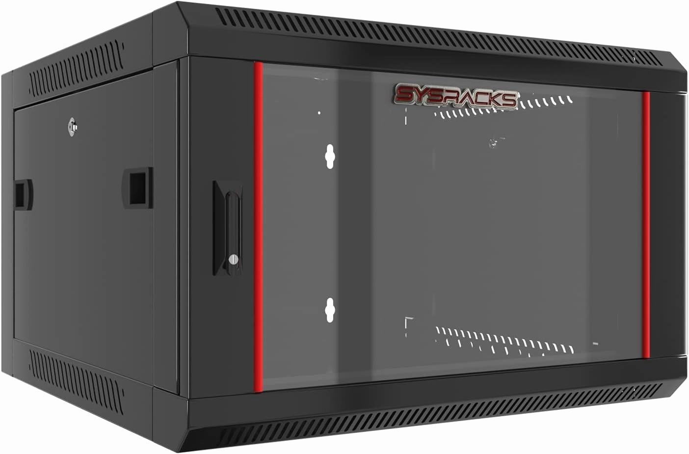 6U - Server Rack - Wall Mount Rack - Locking Cabinet for Network - Electronics - Security - Audio - Video - AV Equipment - Data Rack - 24-Inch Depth Server Cabinet equipment cabinet,AV gear cabinet,component enclosure,