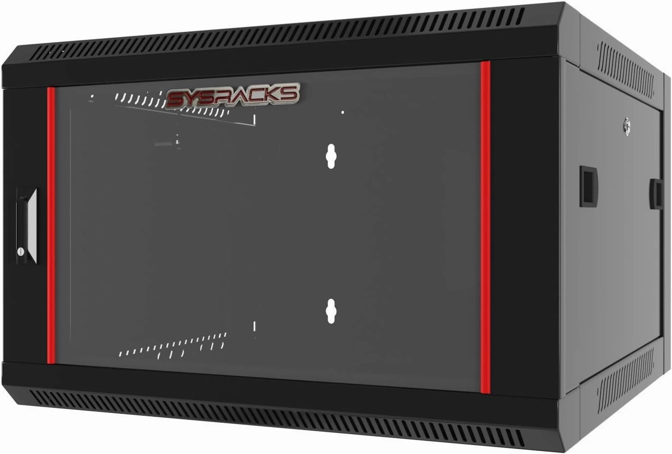 6U - Server Rack - Wall Mount Rack - Locking Cabinet for Network - Electronics - Security - Audio - Video - AV Equipment - Data Rack - 24-Inch Depth Server Cabinet