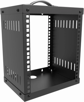 6U Small Network Cabinet-10 inch Server Rack for 10 Server, Network, Audio and Video Equipments at Home or Office (6U) audio rack,hi-fi component stand,media shelf,